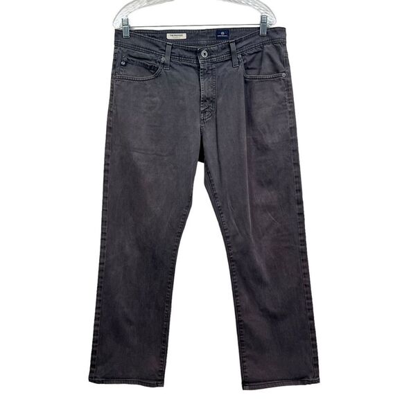 AG Adriano Goldschmied Mens Pants The Protege Straight Flat Front Charcoal Sz 33